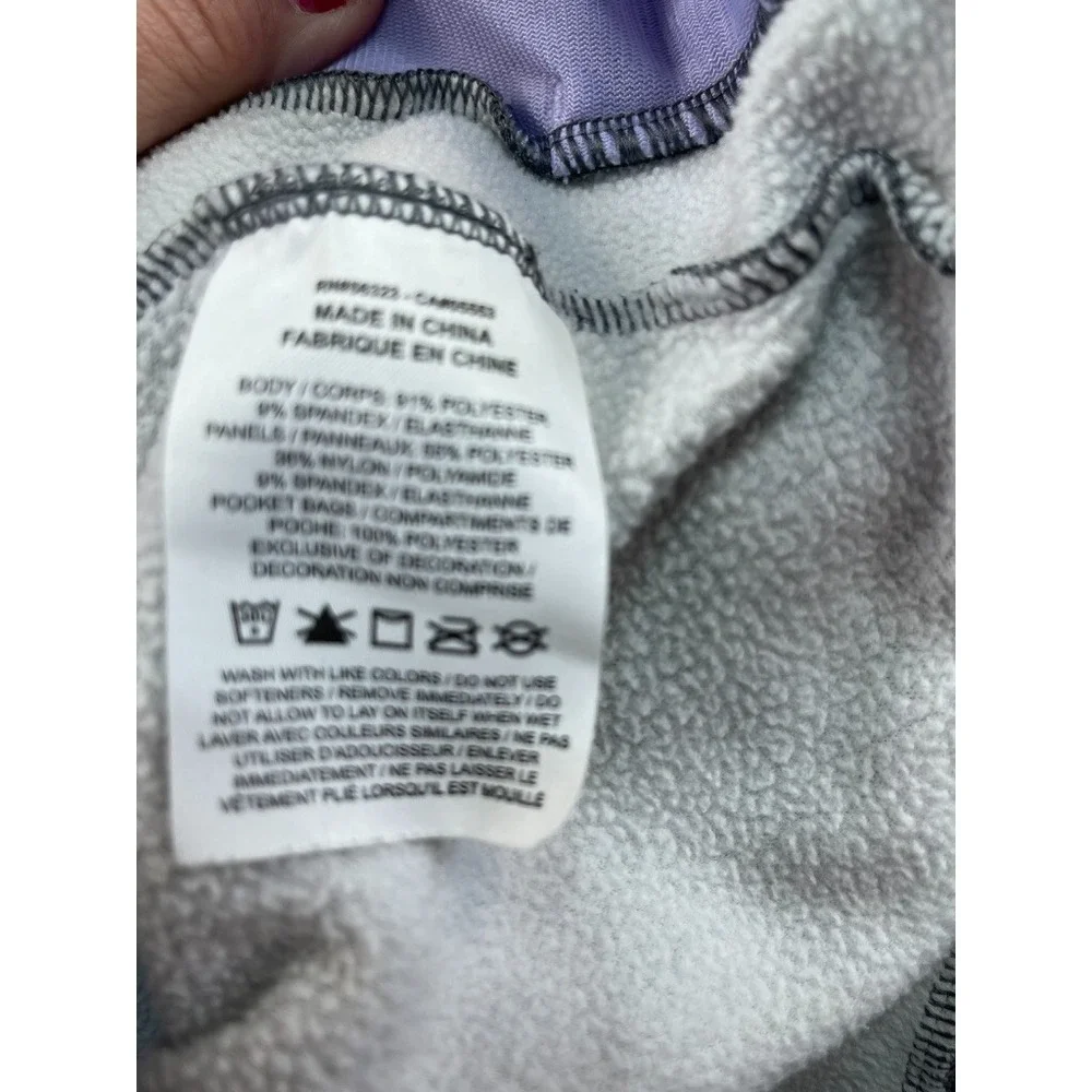 Nike Hoodie Small Gray White Blue Half Zip Color Block Pocket‎